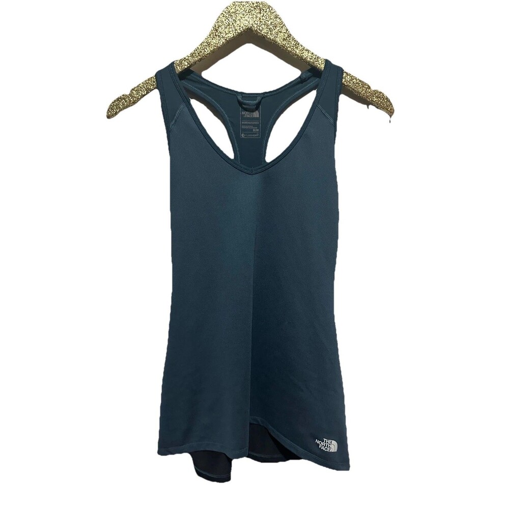 North‎ Face Tank Top Womens Medium Blue Sleeveless FlashDry